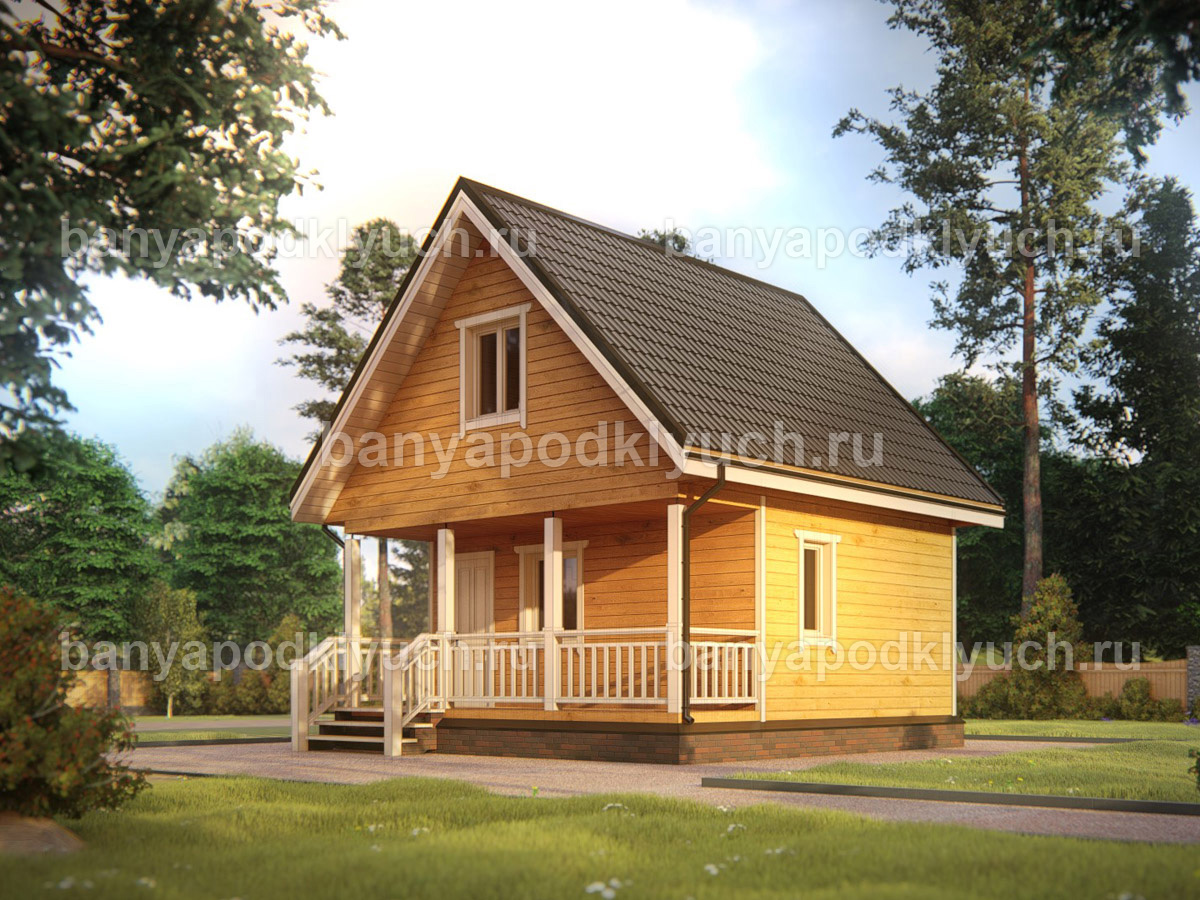 Баня из бруса 6x6 м Баня из бруса 6x6 м