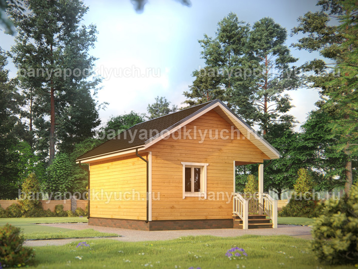 Баня из бруса 6x6 м Баня из бруса 6x6 м