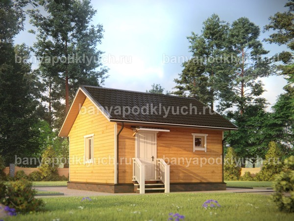 Баня из бруса 6 на 6 м